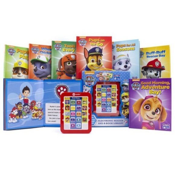 Nickelodeon PAW Patrol Electronic Reader & 8-Book Box Set | Ages 1.5–4 | NIB - Picture 2 of 5